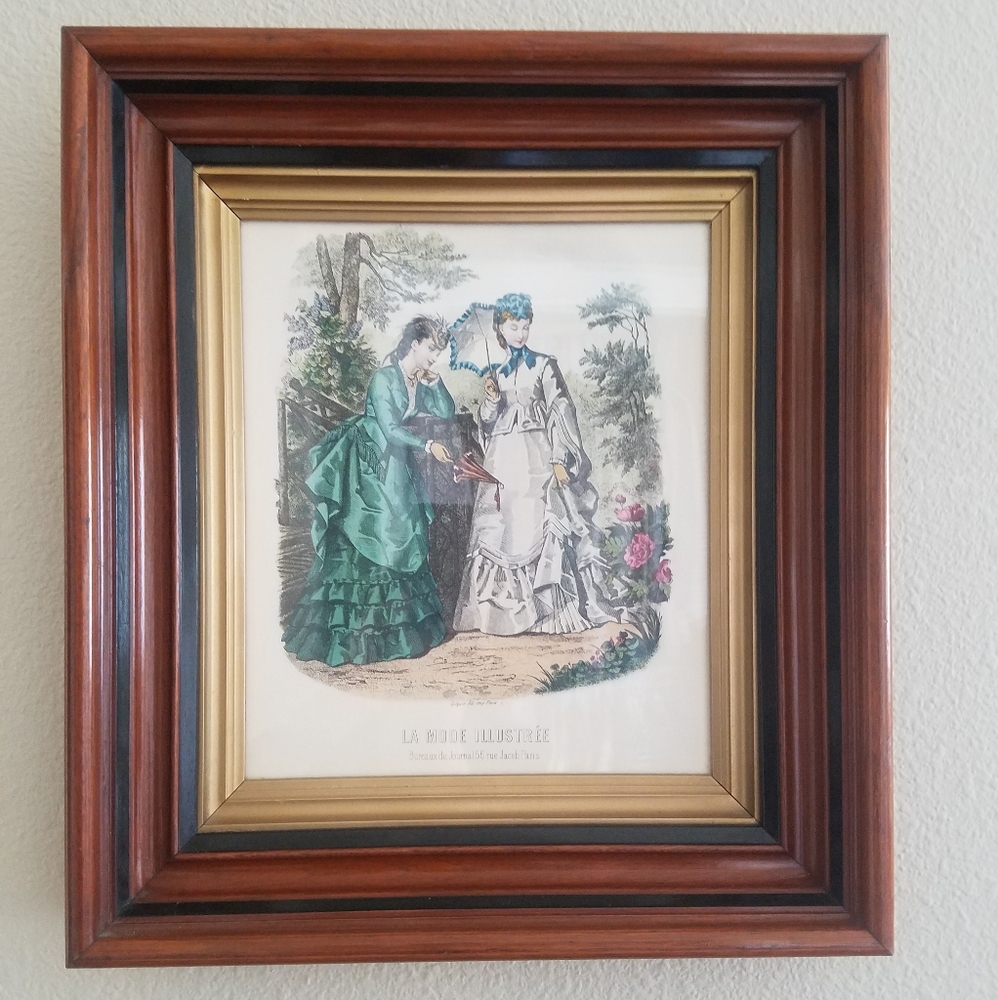 Victorian picture.  15 1/2 H  X 17 1/4 W